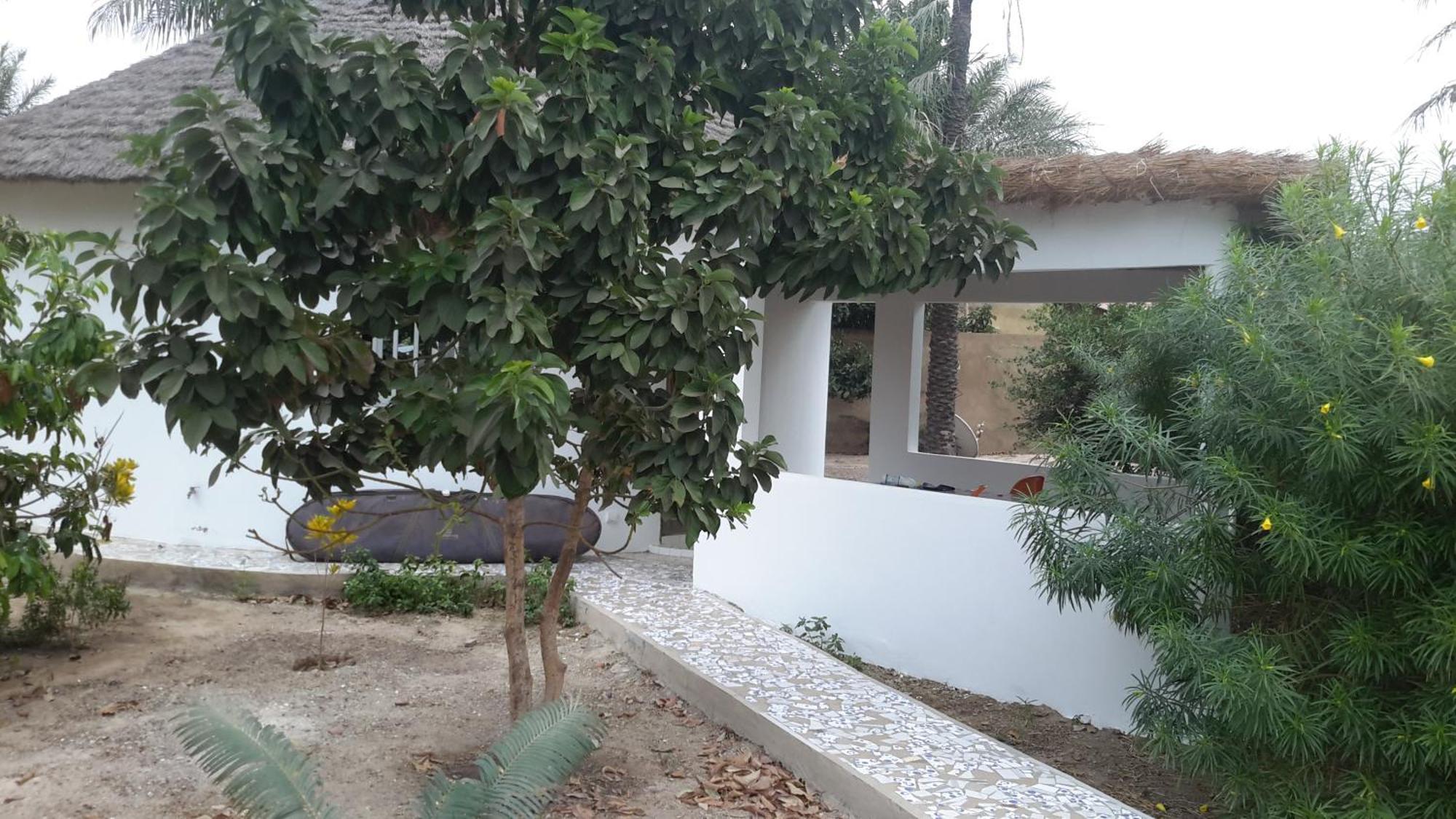 Case traditionnelle diola au bord de l'océan Cabo Skirring Exterior foto